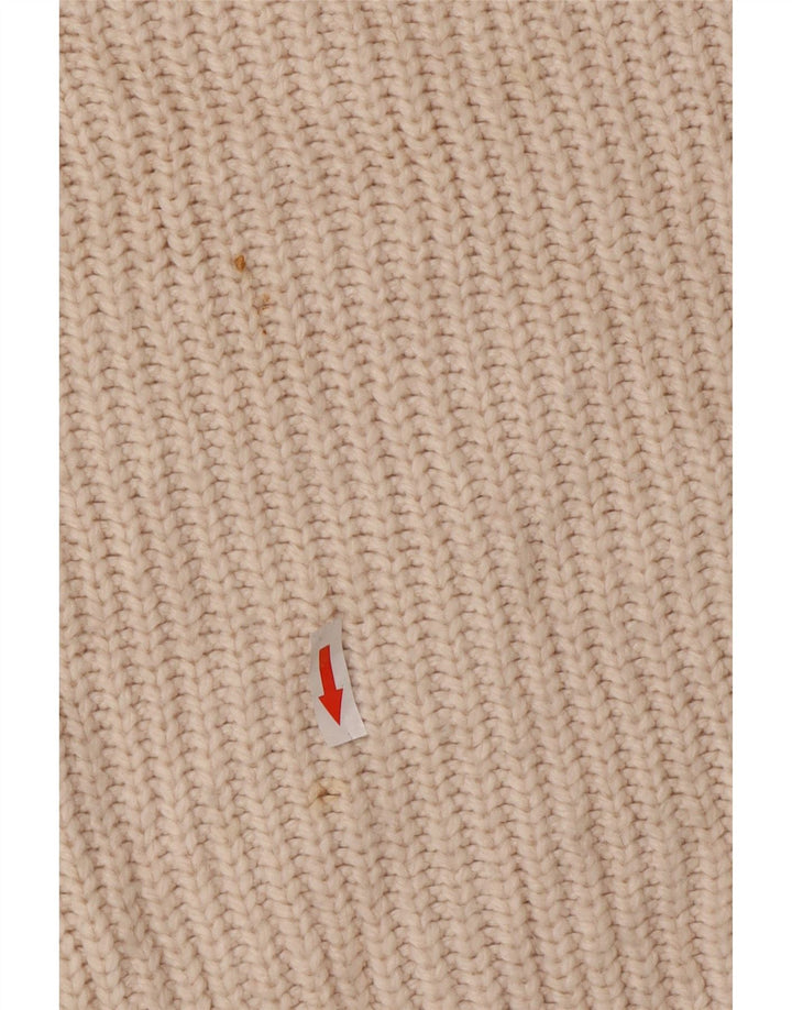 Suéter feminino Marks & Spencer com gola redonda UK 14 médio off white
