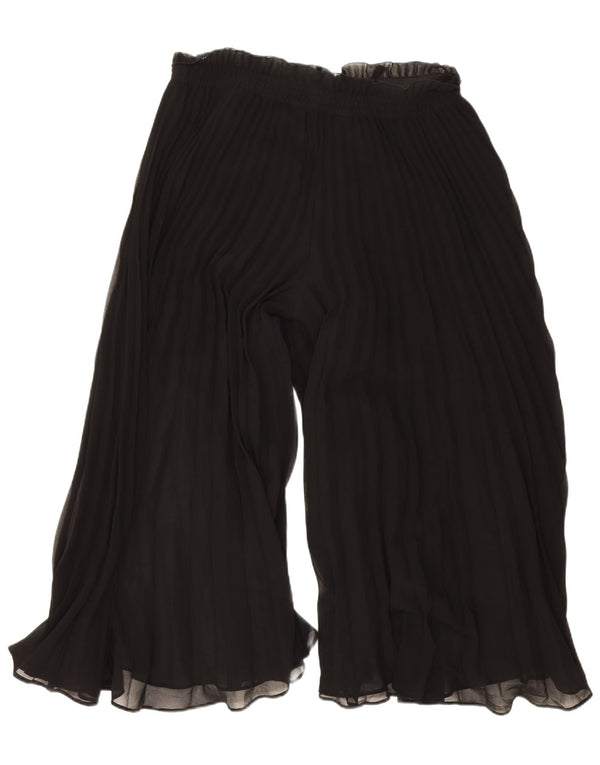 Calça capri feminina Zara Cullotes cintura alta médio W28 L20 preta