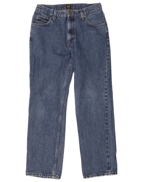 Lee Mens Brooklyn Comfort Straight Jeans W32 L30 Azul Algodão