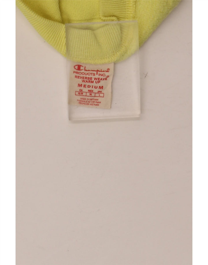 CHAMPION Suéter feminino com corte reverso e costurado Reino Unido 14 amarelo médio