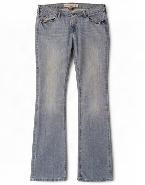 Hollister feminino bootcut jeans US 9 médio W32 L32 algodão azul