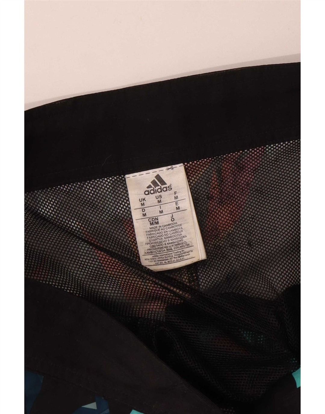 Shorts de natação masculino Adidas poliéster geométrico cinza médio