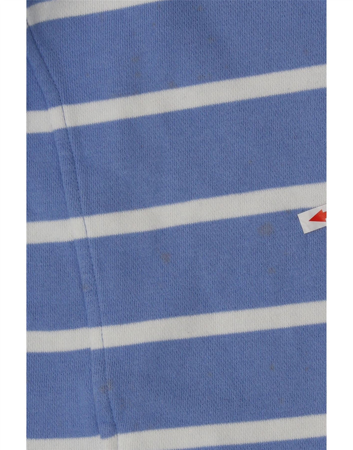 Crew Clothing feminino oversized moletom jumper UK 10 pequeno azul listrado