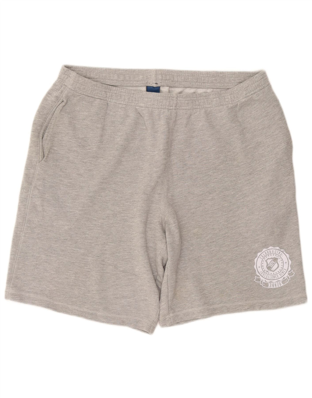 Shorts esportivos masculinos REEBOK 2XL algodão cinza