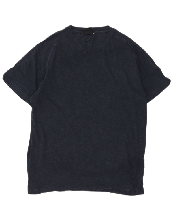 Camiseta masculina Colmar Regular Fit Top médio algodão manchado azul marinho