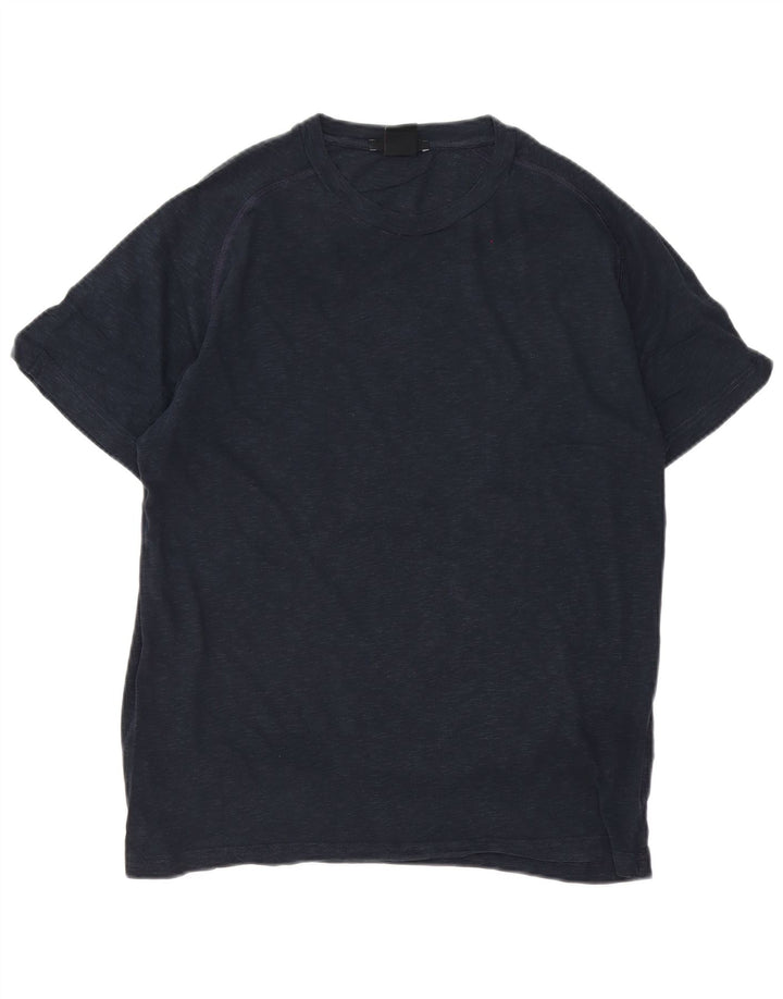 Camiseta masculina Colmar Regular Fit Top médio algodão manchado azul marinho