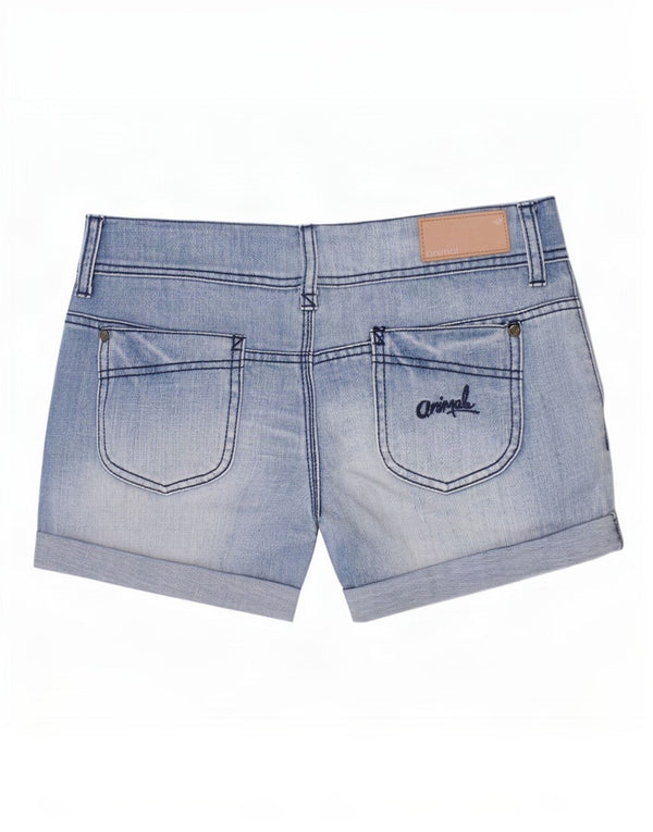 Shorts Jeans Animal Girls 11-12 Anos W30 Azul Algodão