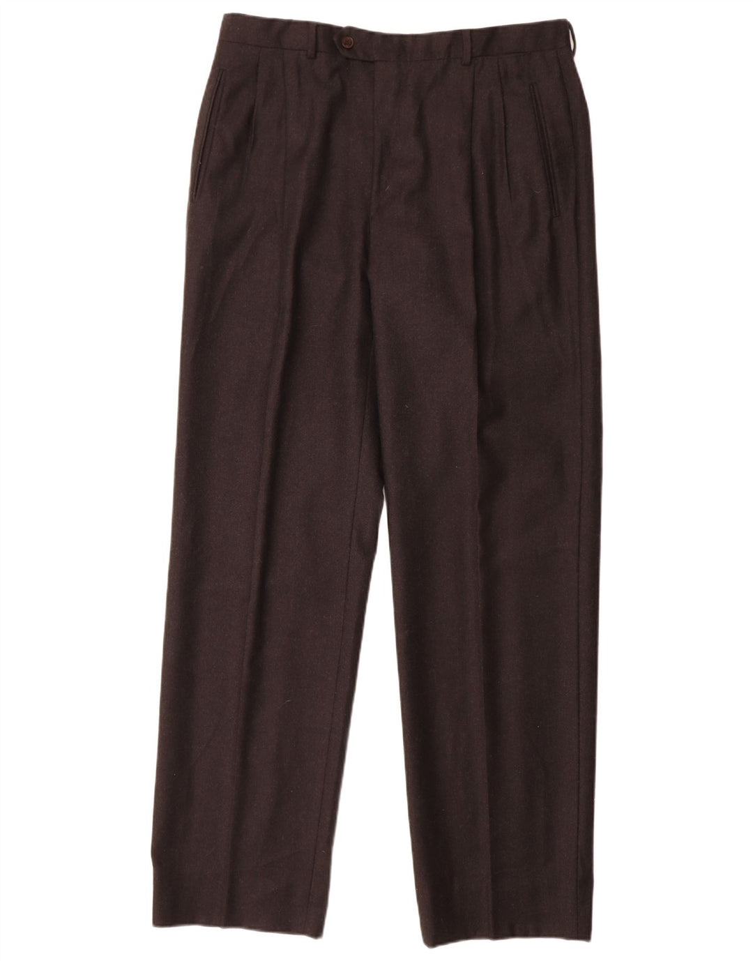 MARCO PLANESIO Masculino Pegged Suit Calça IT 52 XL W34 L33 Lã Preta