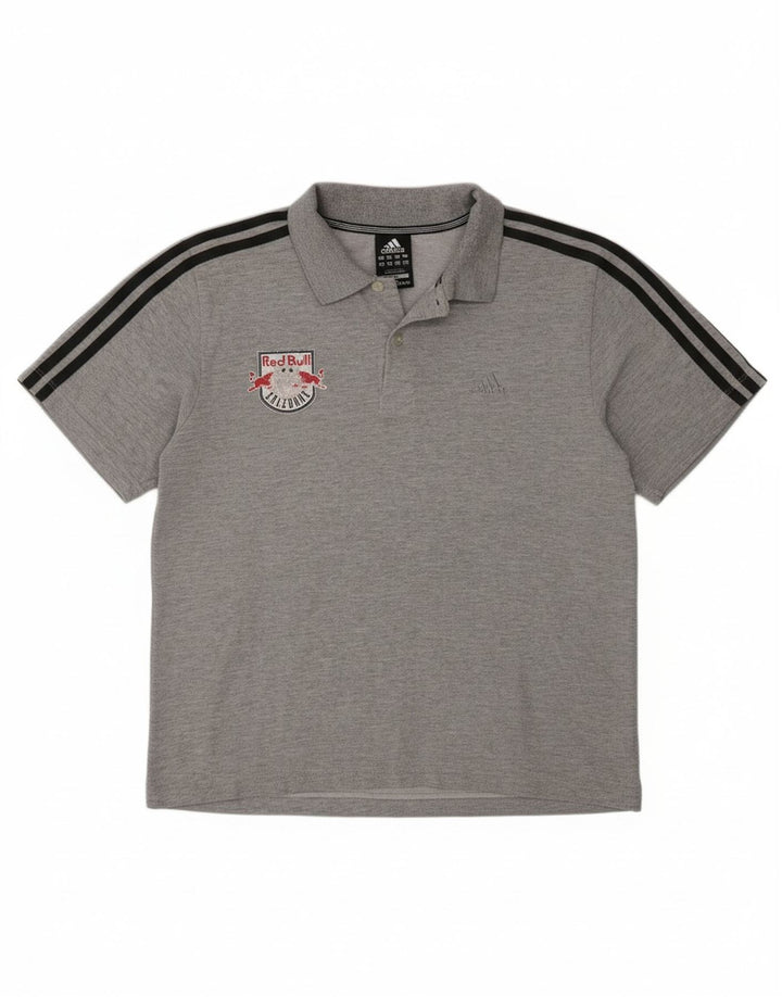 ADIDAS Mens Clima 365 Polo Shirt Grande Cinza Algodão