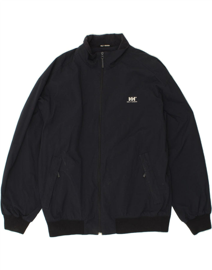 Jaqueta bomber alta masculina HELLY HANSEN Reino Unido 42 XL azul marinho poliéster