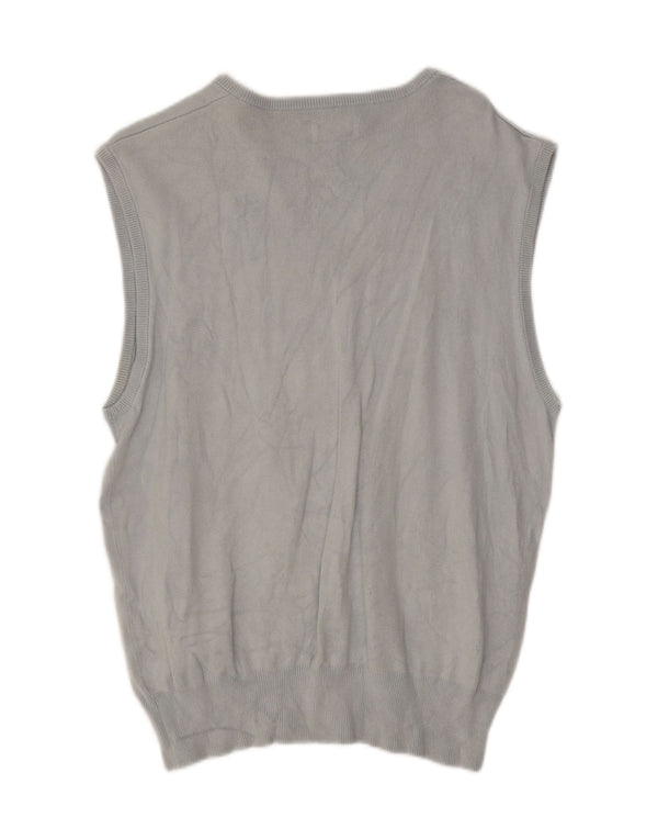 Fila Mens Vest Tank Top Médio Azul Seda