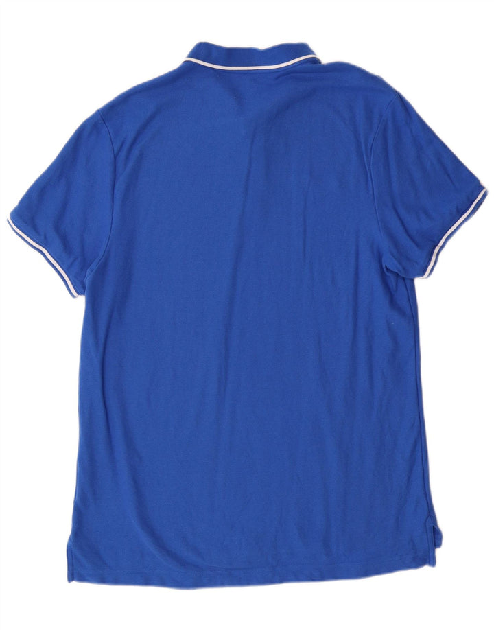 Camisa polo masculina Nike Regular Fit grande algodão azul