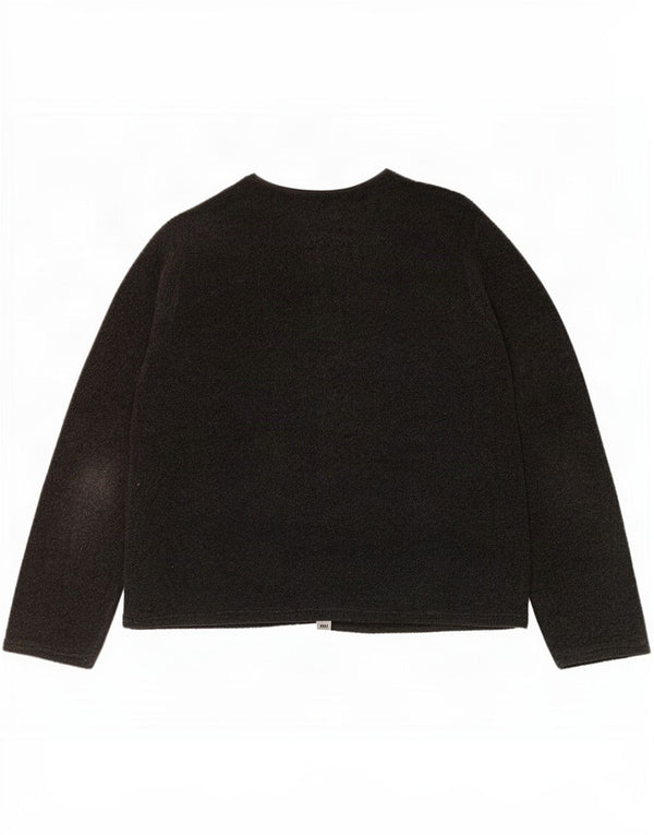 St. Suéter cardigã feminino Bernard UK 18/20 XL poliéster cinza