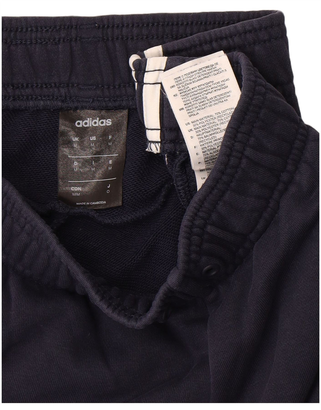 Calça Adidas Mens Treino Médio Azul Marinho Algodão