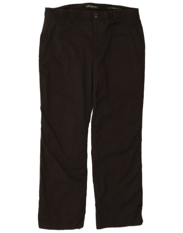 Calça casual feminina Eddie Bauer Mercer Fit US 16 2XL W36 L32 marrom