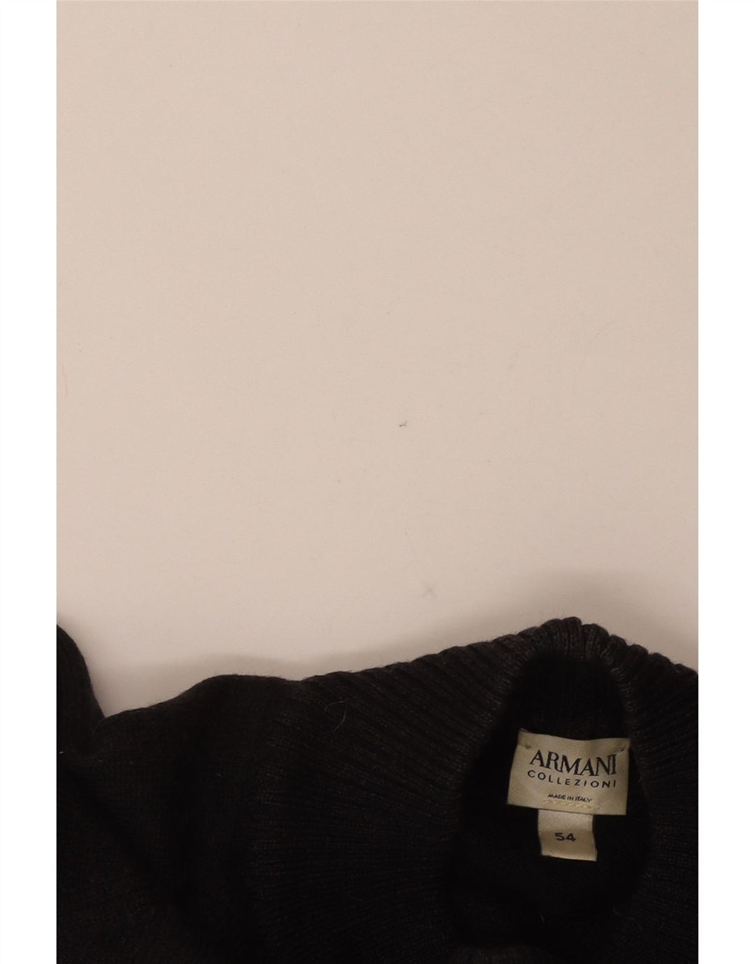 ARMANI COLLEZIONI Suéter feminino com gola tartaruga IT 54 3XL preto