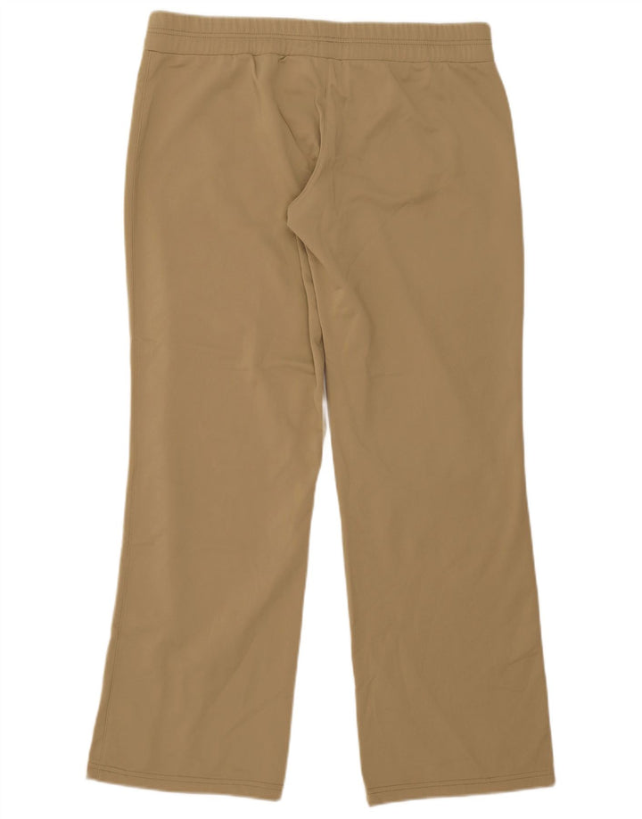 Calça de treino feminina Nike UK 16/18 grande bege poliéster