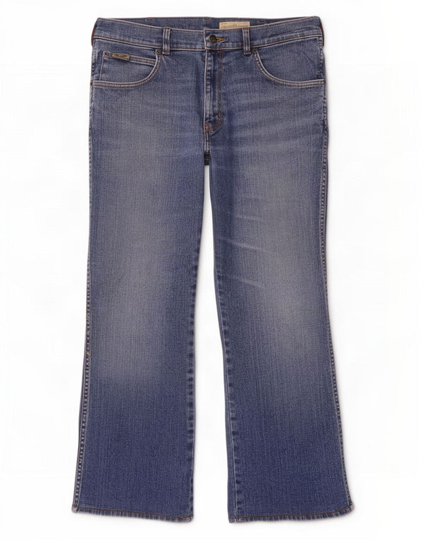 Wrangler Masculino Pittsboro Straight Jeans W36 L28 Azul Algodão