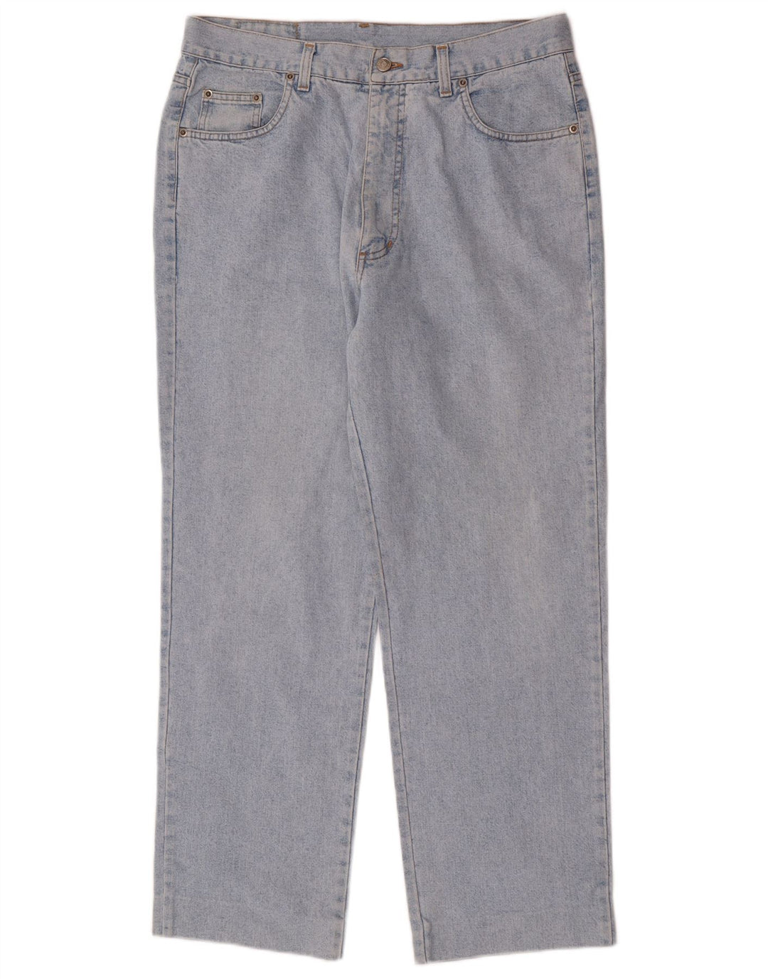Calça jeans reta masculina Wampum W34 L29 algodão azul