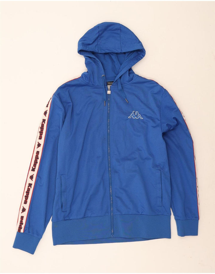 Kappa Mens Graphic Tracksuit Top Jaqueta XL Azul Colourblock Poliéster