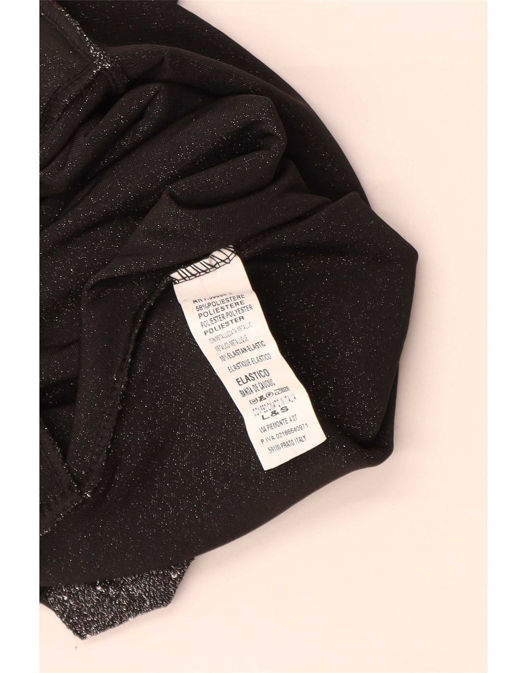 Bodysuit sem mangas feminino vintage Reino Unido 8 poliéster manchado preto pequeno