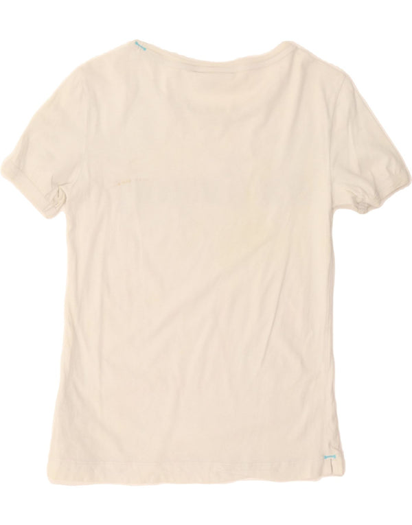 Camiseta feminina gráfica BEST COMPANY UK 6 XS algodão branco