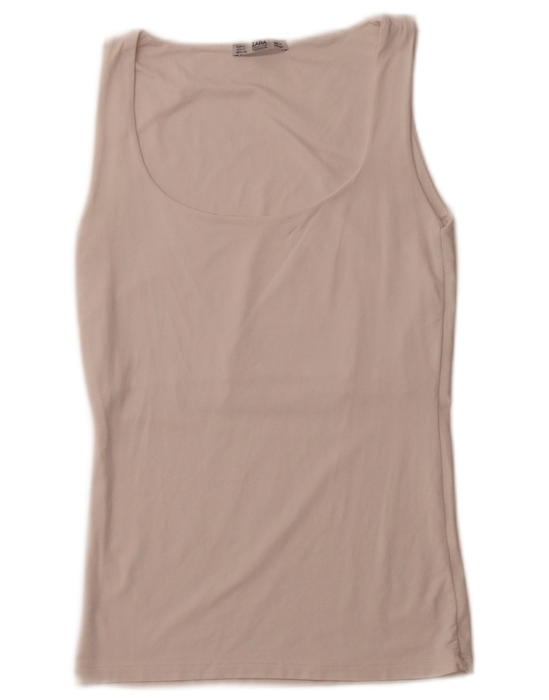 Top colete feminino ZARA UK 8 pequeno branco
