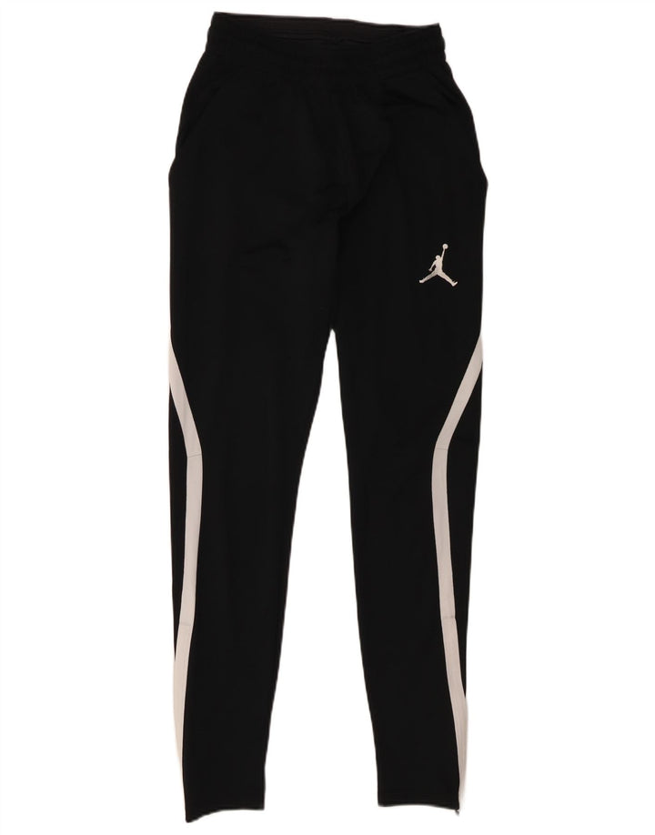 Jordan Mens Dri Fit Calça de treino XS Preto Colourblock Poliéster