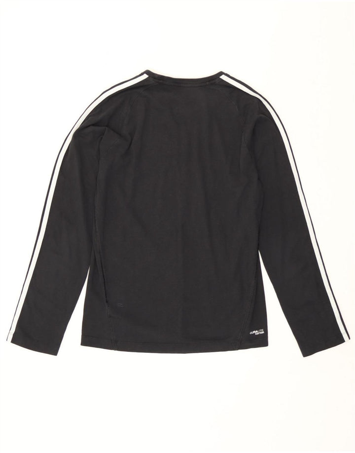 Adidas Mens Clima 365 Top Manga Longa Pequeno Algodão Preto