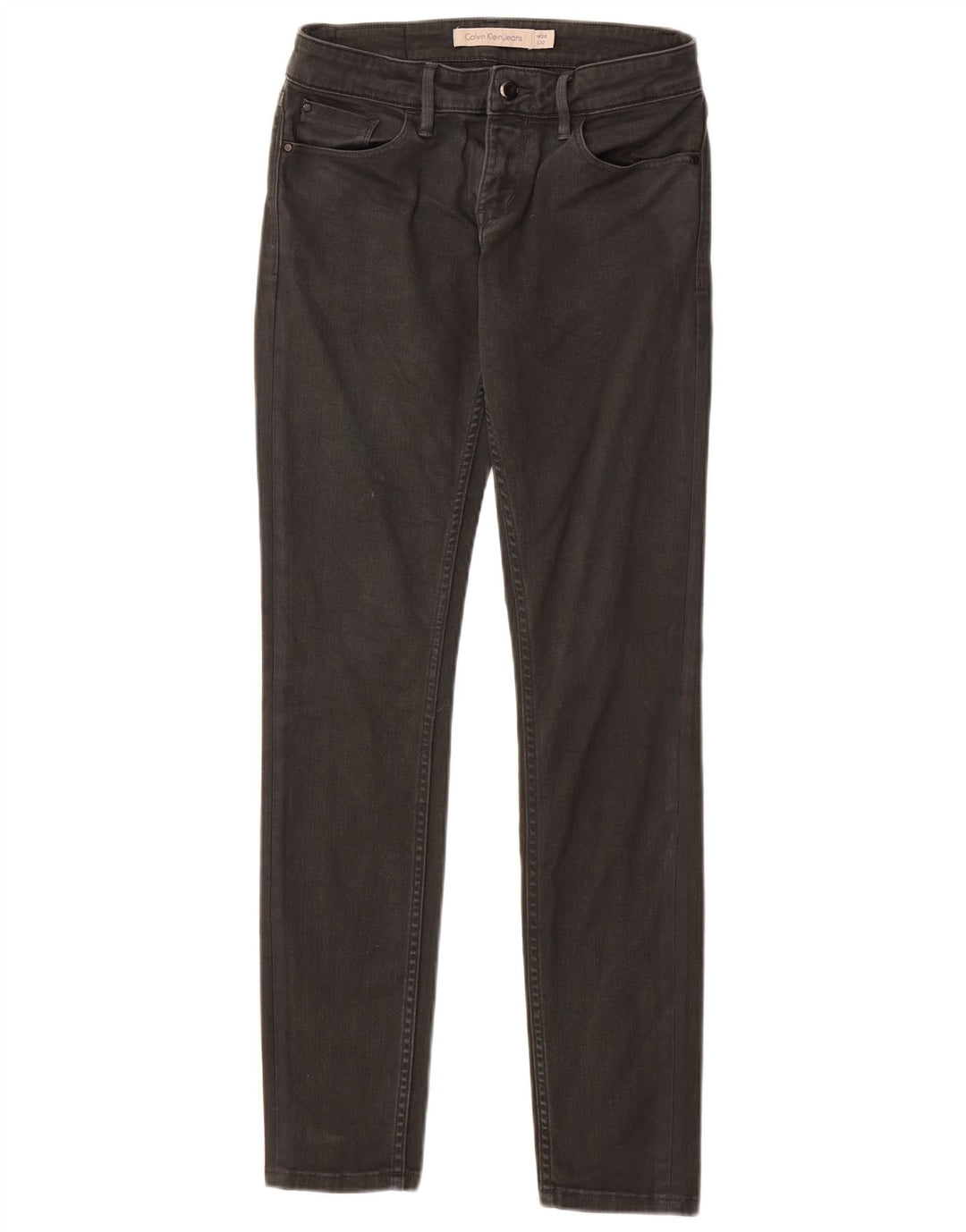 Calça Jeans Slim Feminina CALVIN KLEIN W28 L32 Algodão Cinza