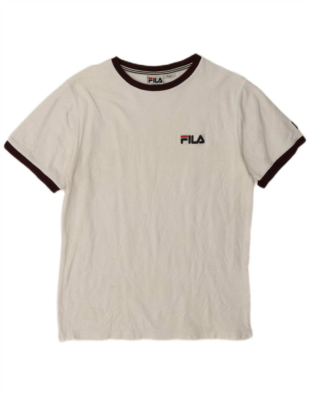 Fila Camiseta Masculina Top Grande Algodão Branco
