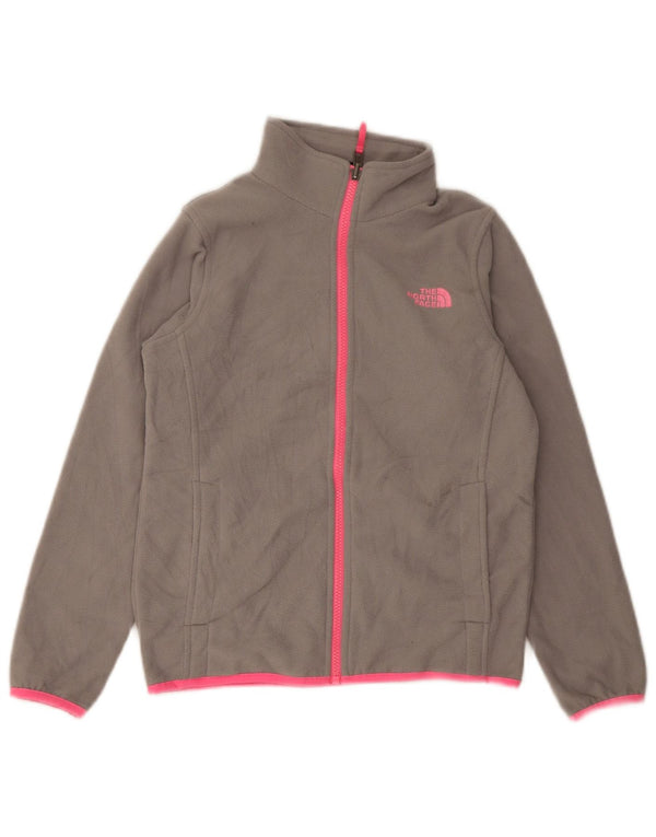 Jaqueta de lã The North Face para meninas 10-11 anos cinza médio manchado