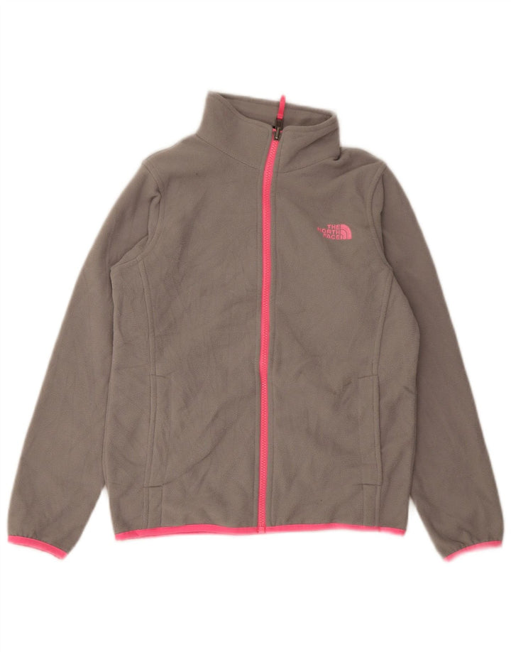 Jaqueta de lã The North Face para meninas 10-11 anos cinza médio manchado