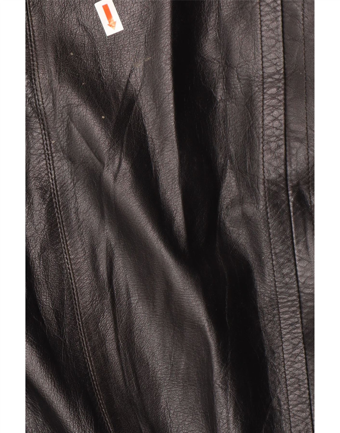 Jaqueta de couro masculina vintage UK 38 média preta clássica