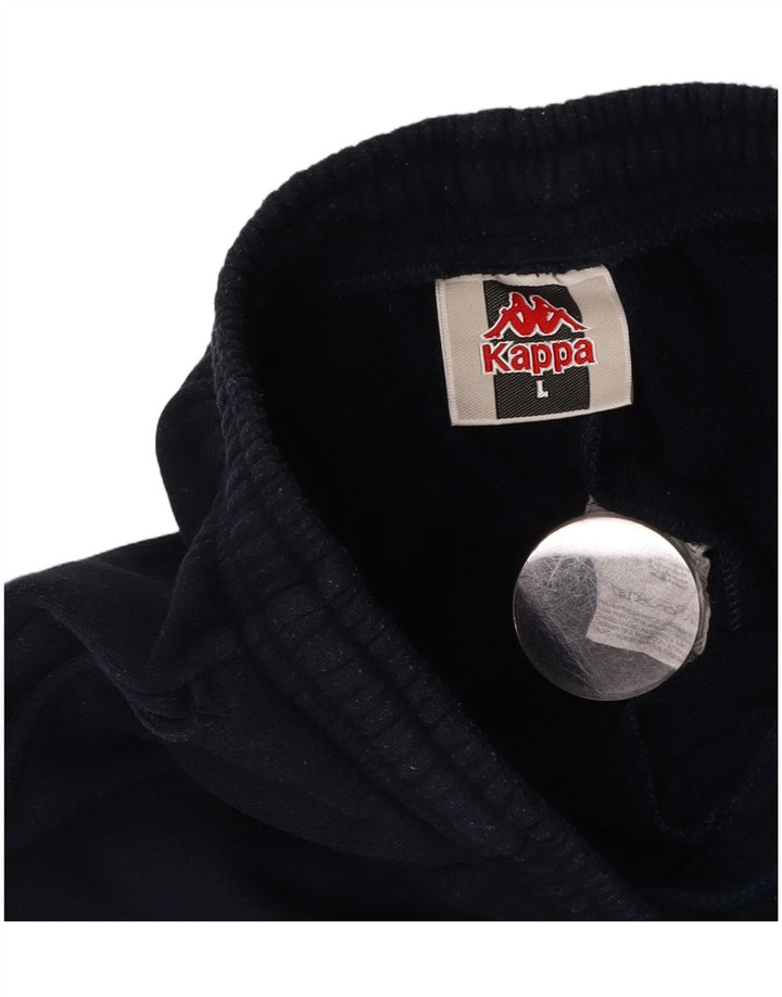 Calça de treino masculina KAPPA grande algodão azul marinho