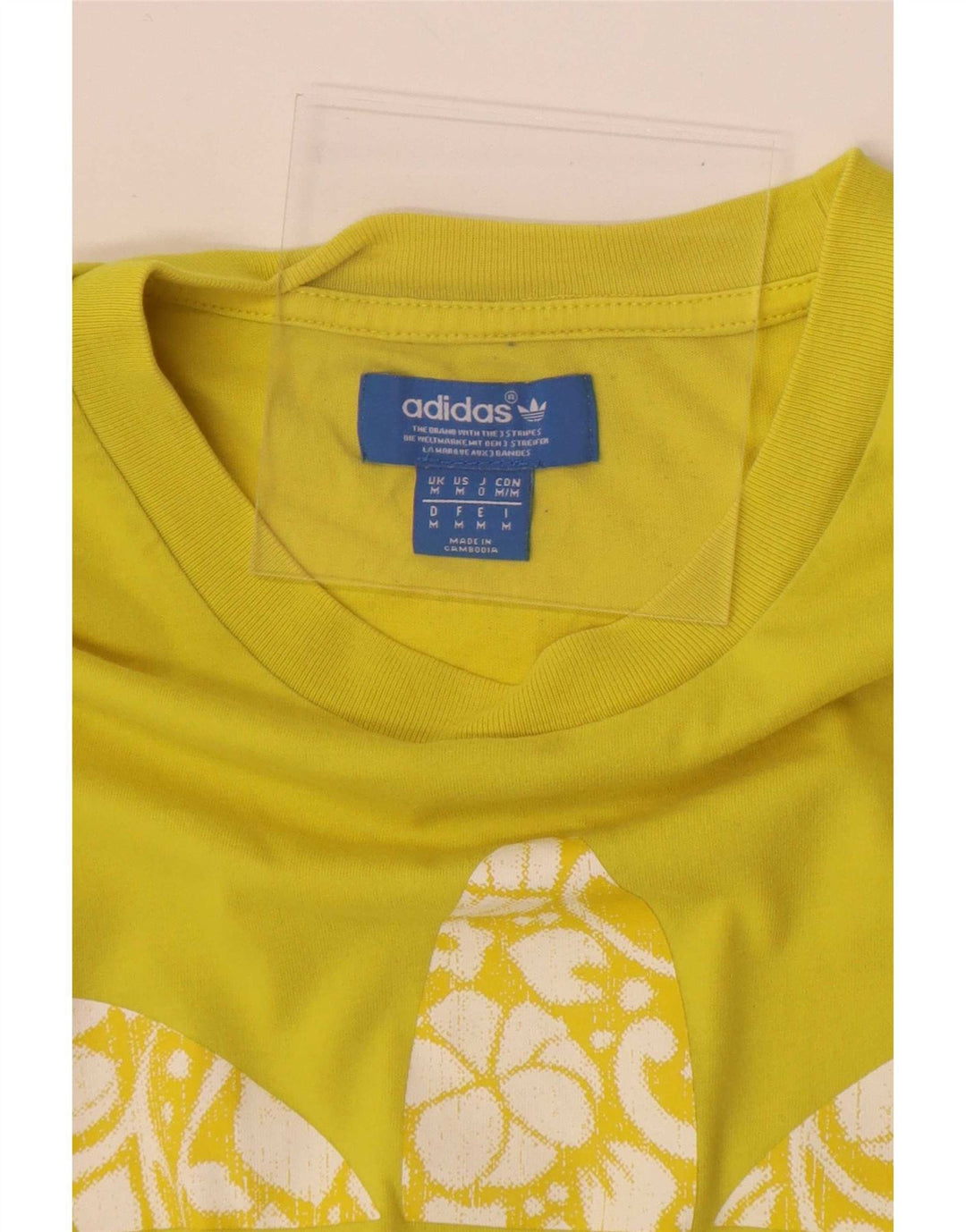 Camiseta Adidas Masculina Graphic Top Médio Amarelo