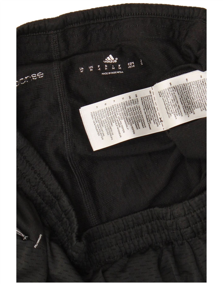 Shorts esportivos masculinos Adidas médio preto poliéster