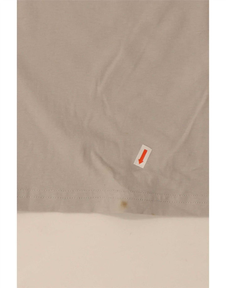 Camiseta masculina Puma Graphic Top cinza médio algodão