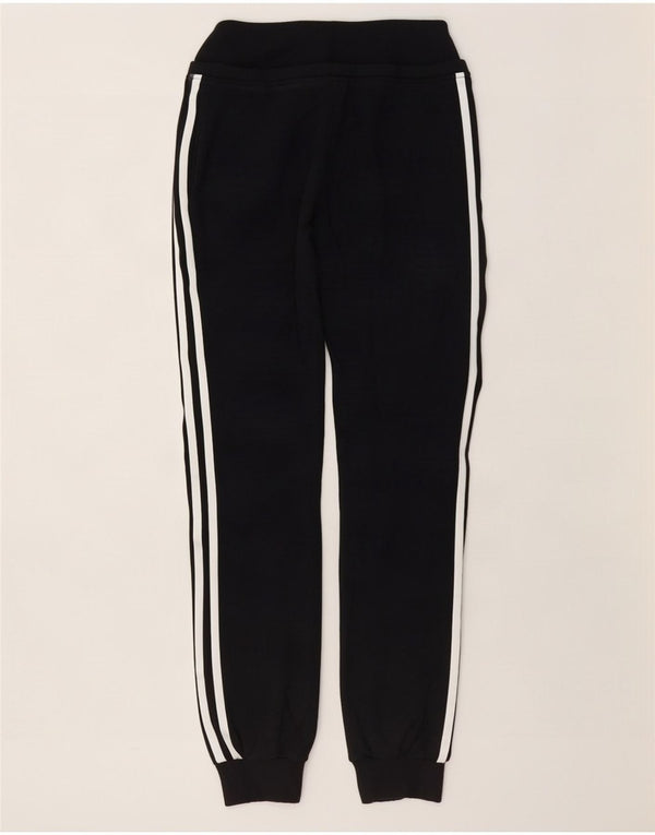 Adidas Womens Tracksuit Calças Joggers UK 8 Pequeno Algodão Preto