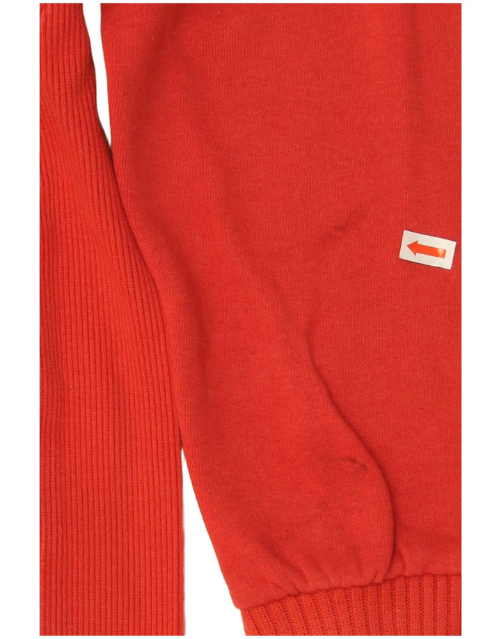 Puma Mens Graphic Moletom Jumper Médio Algodão Vermelho