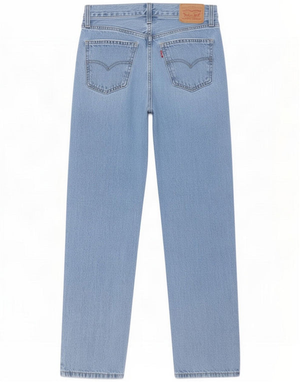 Levi's Womens Low Pro Straight Jeans W24 L30 Azul Algodão