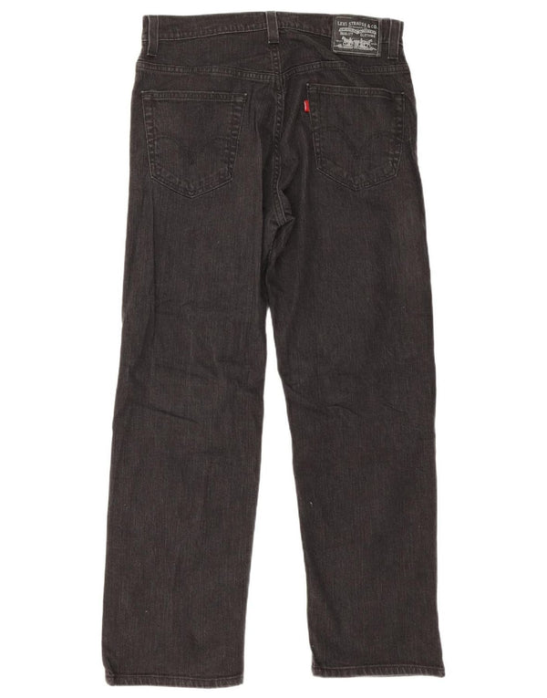 Calça Jeans Levis Masculina 559 Relaxed Fit Straight W34 L30 Algodão Preto