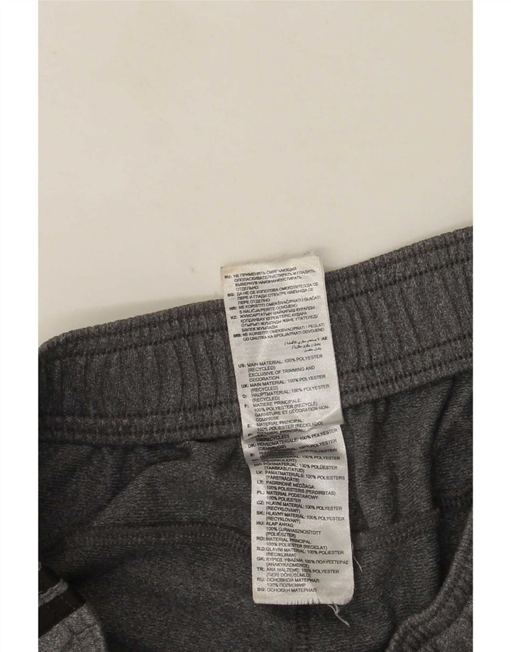 Calça de treino feminina Adidas Joggers UK 8 pequeno cinza poliéster