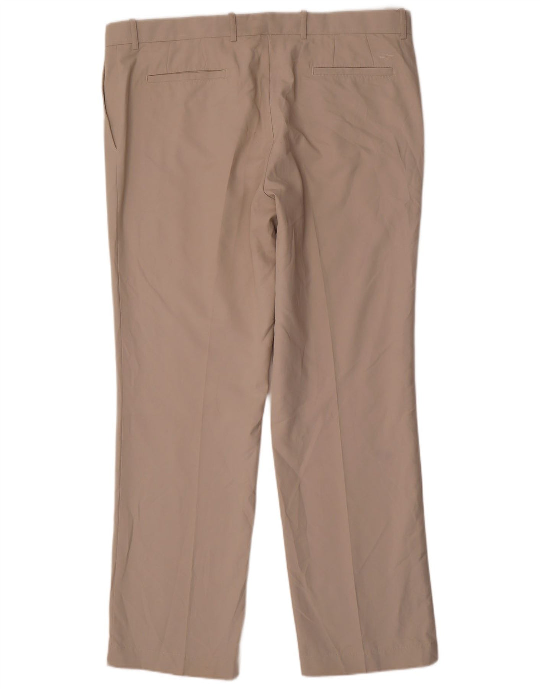 Calças Dockers Mens Straight Chino W40 L32 Poliéster Bege