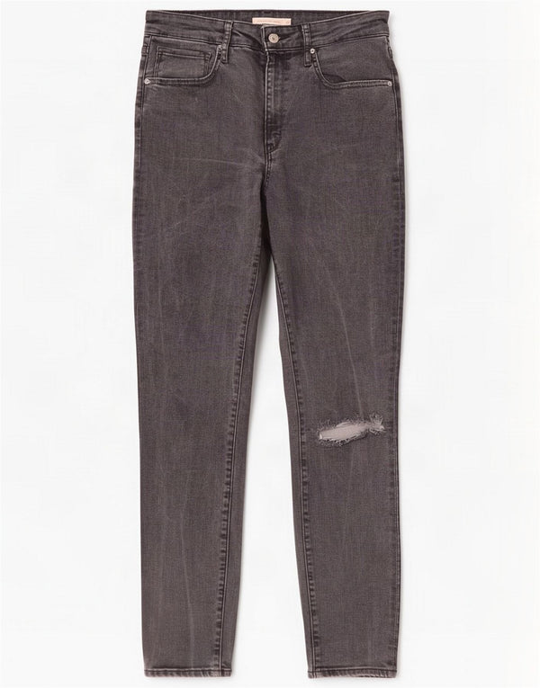 Levi's Womens 721 Distressed High Rise Skinny Jeans W30 L30 Cinza Lyocell