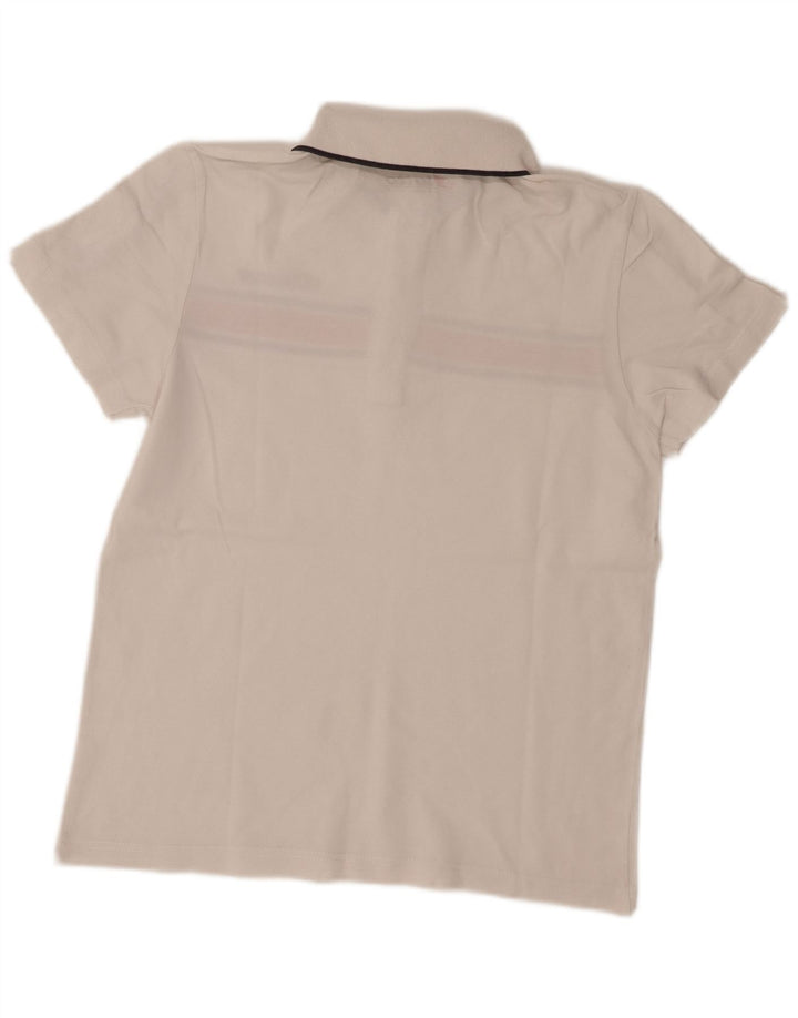 Camisa polo masculina Lotto pequena colorida branca