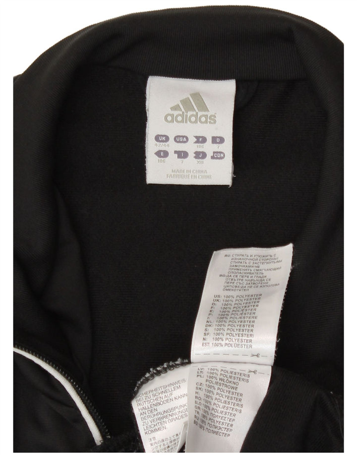Adidas Mens Tracksuit Top Jacket UK 42/44 Grande Preto Colorblock Poliéster