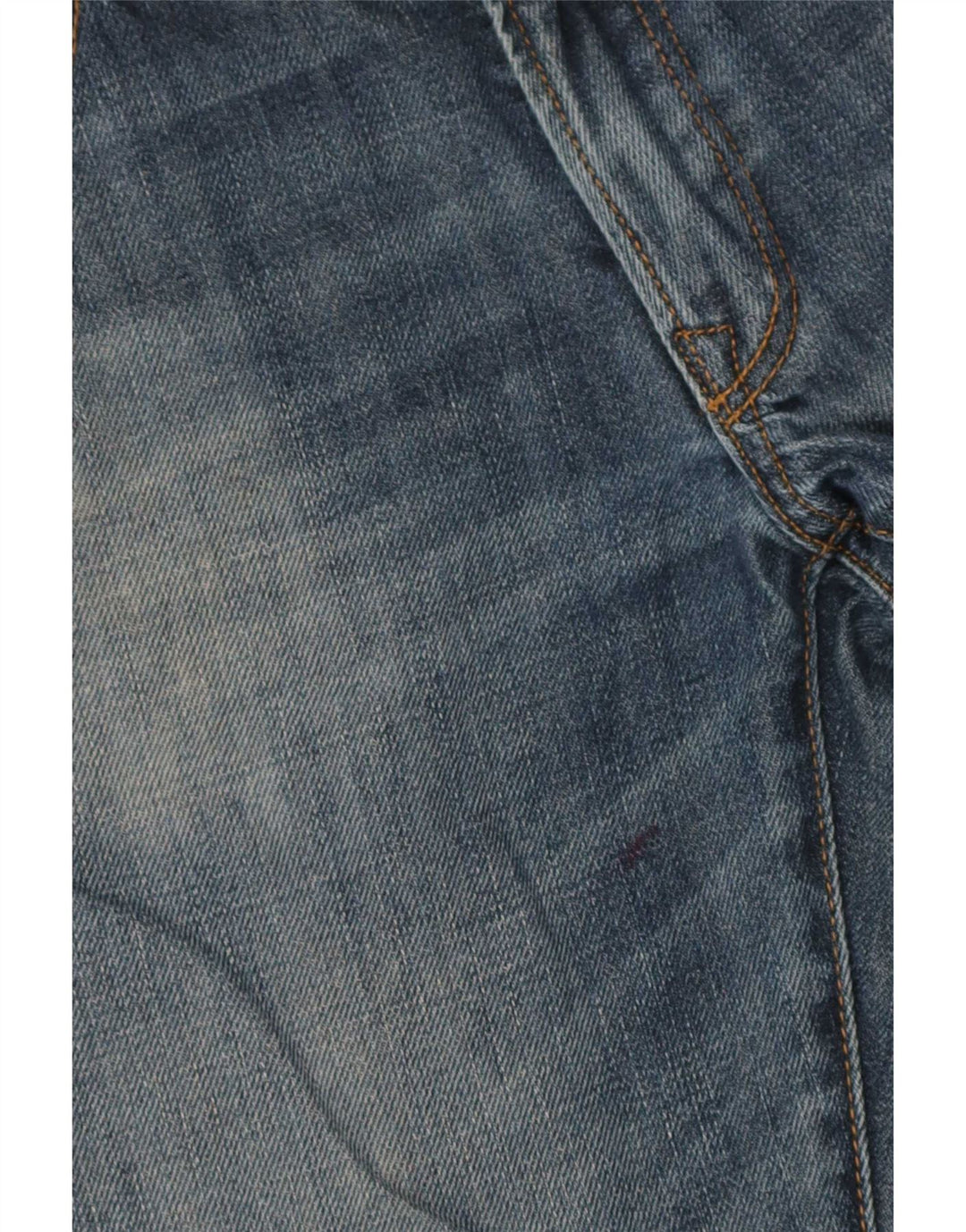 Calça jeans reta feminina Gap desgastada W28 L32 algodão azul