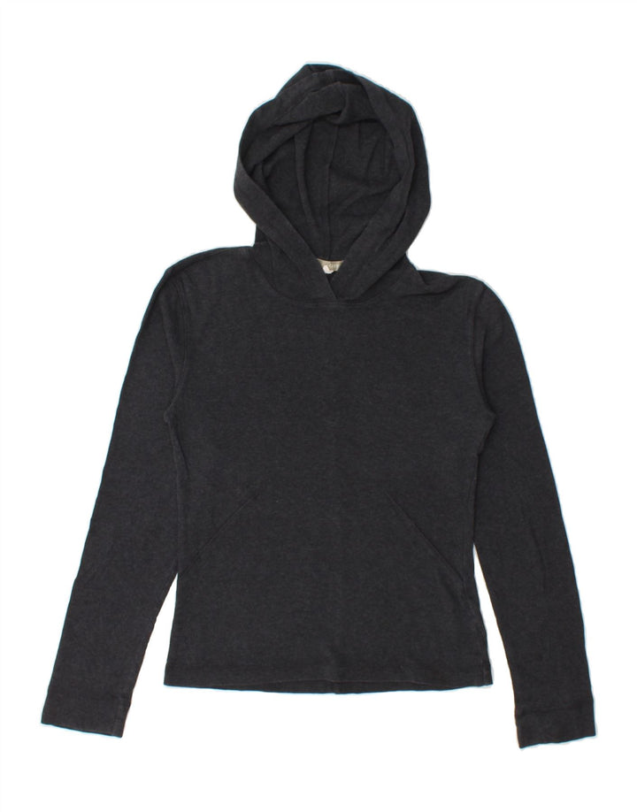 J. CREW Womens Hooded Jumper Sweater UK 10 Small Grey Cotton Vintage J. Crew and Second-Hand J. Crew from Messina Hembry 