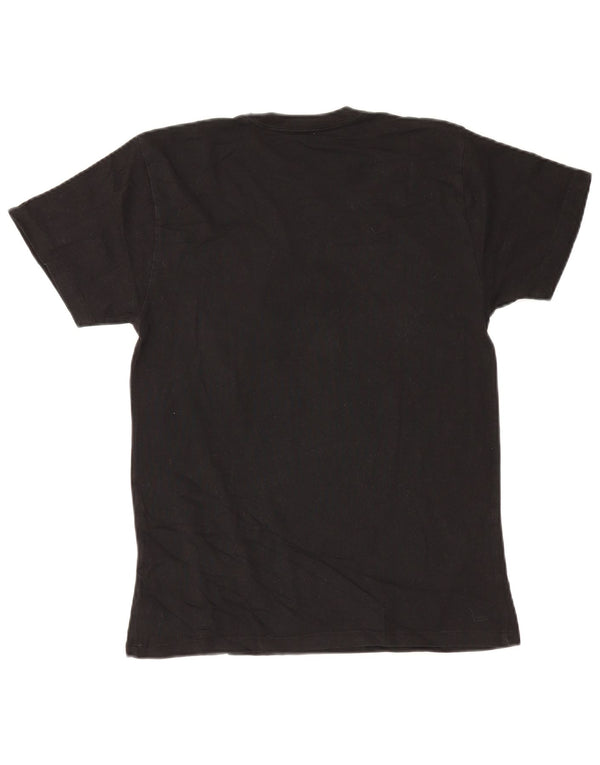 Camiseta masculina Hard Rock Cafe Atenas com estampa gráfica de algodão preto médio